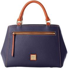 Dooney & Bourke Pebble Grain Small Zip Satchel Bag - Midnight Blue