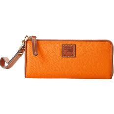Dooney & Bourke Pebble Grain Zip Clutch Wristlet - Clementine