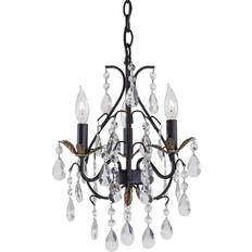 Crystal Chandeliers Ceiling Lamps Minka Lavery Mini Chandeliers Pendant Lamp 13.8"