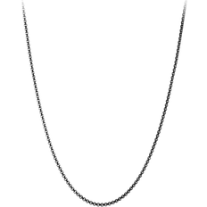 Box Chain Necklace - Silver/Black
