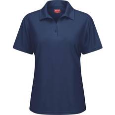 Fitness & Gym - Women Polo Shirts Red Kap Short Sleeve Performance Knit Flex Series Pro Polo Women - Navy