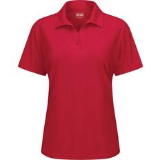 Fitness & Gym - Women Polo Shirts Red Kap Short Sleeve Performance Knit Flex Series Pro Polo Women - Red