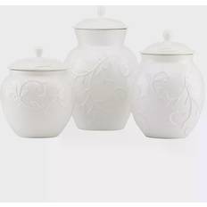 Lenox Opal Innocence Carved Kitchen Container 3pcs