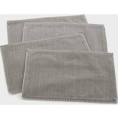 Saro Lifestyle Celena 4-pack Place Mat Gray (48.26x33.02cm)