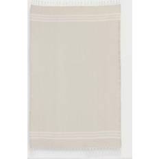 Linum Home Textiles Luxe Herringbone Bath Towel Beige (172.72x101.6cm)