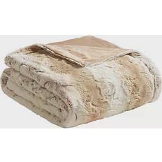 Madison Park Zuri Blankets Beige (177.8x152.4cm)