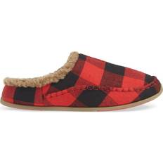 Men - Textile Slippers Deer Stags Nordic - Red/Black