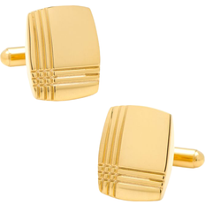 Gold Plated Cufflinks Cufflinks Inc Tartan Plaid Cufflinks - Gold