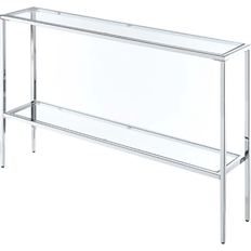 Glass Console Tables Convenience Concepts Nadia Console Table 9.5x47.2"