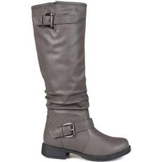 Journee Collection Stormy Extra Wide Calf W - Grey