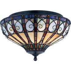 Iron Ceiling Flush Lights QUOIZEL Ava Ceiling Flush Light 14"