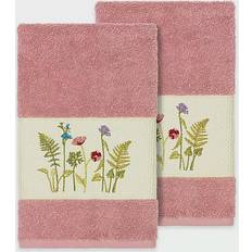 Linum Home Textiles Serenity Embellished Guest Towel Pink (76.2x40.64cm)