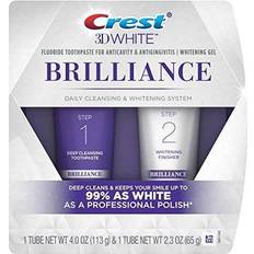 Whitening Teeth Whitening Crest 3D White Brilliance 2 Step Daily Cleansing & Whitening System Gift Set