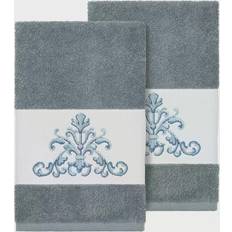 Linum Home Textiles Scarlet Embellished Guest Towel Green (76.2x40.64cm)