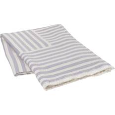 Stripes Blankets Broste Copenhagen Frankie Blankets Purple (180x130cm)