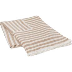 Broste Copenhagen Frankie Blankets Gold, Brown (180x130cm)