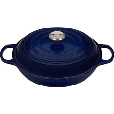 Dishwasher Safe Shallow Casseroles Le Creuset Indigo Signature with lid 3.31 L 29.845 cm