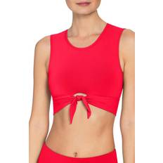 Robin Piccone Ava Knot Bikini Top - Fiery Red