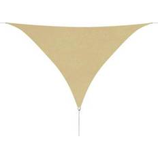 Auvents de Terrasse vidaXL Parasol En Tissu Oxford Triangulaire Voile Solaire Jardin Terrasse - Beige