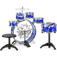 Toys Kids Beginner Drum Percussion Musical Instrument Set 11 Pieces