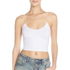 Free People Brami Skinny Strap Seamless Top - White