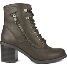 Synthetic Ankle Boots White Mountain Dorian W - Dark Brown