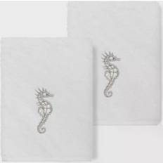 Square Bath Towels Linum Home Textiles Sofia Bath Towel Grey, White (33.02x33.02cm)