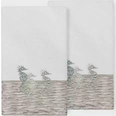 Linum Home Textiles Sofia Bath Towel Grey, White (137.16x68.58cm)