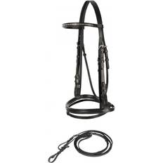Horze Weston Flash Bridle and Reins