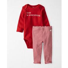 Boys - Organic/Recycled Materials Other Sets Carter's Organic Bodysuit Pant Set 2-pack - Red (194135760974)