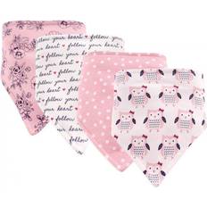 Hudson Bandana Bib Owls 4-pack