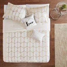 Gold Bed Linen Intelligent Design Raina Bedspread Gold, Beige (228.6x172.72)