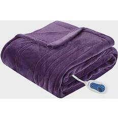 OEKO-TEX Blankets Beautyrest Heated Plush Blankets Purple (177.8x152.4cm)