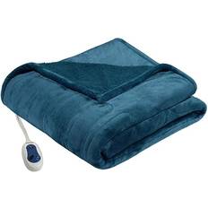 Textiles Beautyrest Heated Microlight to Berber Blankets Blue (177.8x152.4cm)