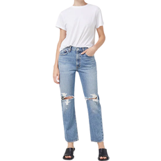 Agolde Mia Mid Rise Straight Jeans - Rule