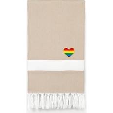 Linum Home Textiles Diamond Bath Towel Beige (162.56x96.52cm)