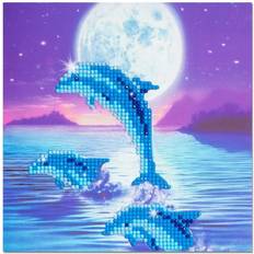 Crafts Crystal Art Card Kit Dolphins