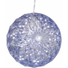 Vickerman 6" LED CoolWht Crys Ball Outdoor Christmas Tree Ornament 15.2cm