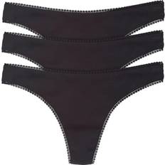 On Gossamer Cabana Cotton Hip G Thong 3-pack - Black