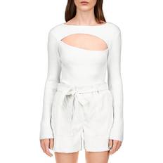 Sanctuary Cut Out Sweater - White