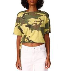 Sanctuary Drawstring Tee - Moss Camo