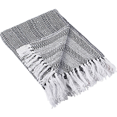 Design Imports Herringbone Filt Svart (152.4x127cm)