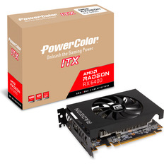 Schede Grafiche Powercolor Radeon RX 6400 ITX HDMI DP 4GB