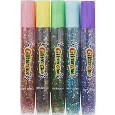 Glitterlim på tilbud Glitterglue Confetti 5-pack