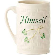 Belleek Pottery Shamrock Himself Cup & Mug 35.488cl