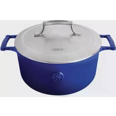 Saveur Selects Série Voyage Poêle À Frire En Fonte 25 CM Classique Bleu 4.7 L 30.9 cm