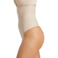 Gainettes TC Fine Intimates High Waist Shaping Thong - Nude