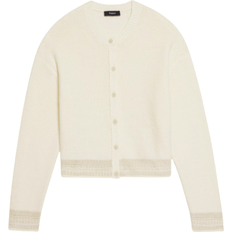 Theory Chainette Relaxed Cardigan - Ecru