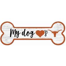 Fan Creations Texas Longhorns Team Dog Bone Sign Board