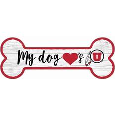 Fan Creations Utah Utes Team Dog Bone Sign Board